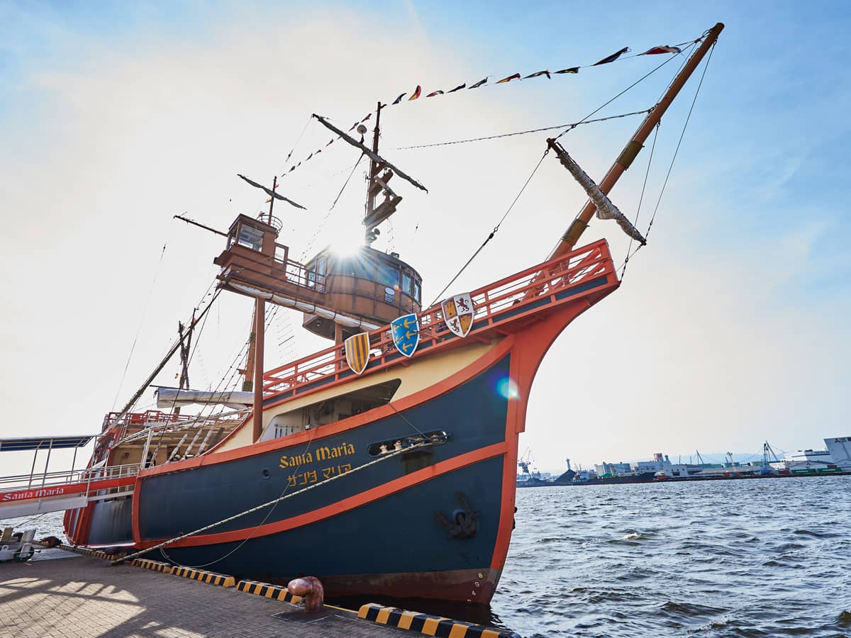 大阪港帆船型観光船 サンタマリア 画像